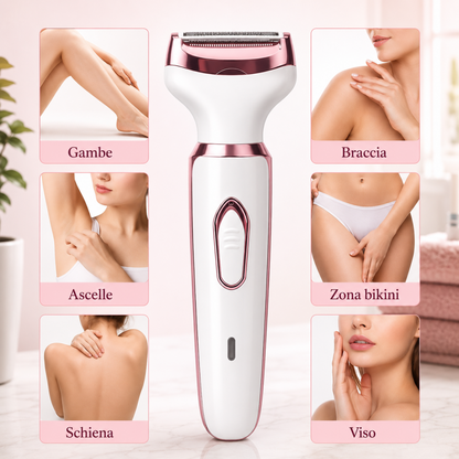 Kit Depilatore Elettrico Donna 4-in-1 Multi-Zona